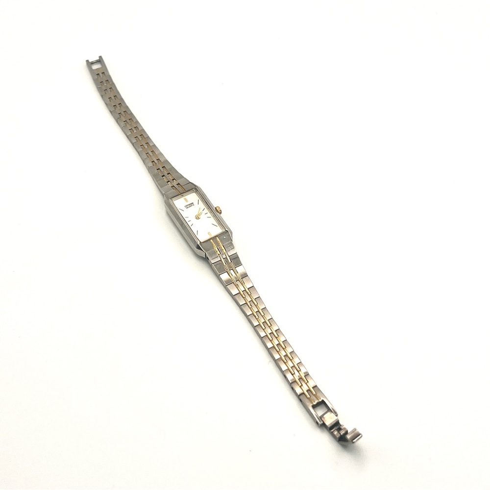 Citizen Womens Two-Tone Rectangular Bracelet Watc… - image 3